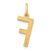 14ky Letter F Initial Pendant-XNA1336Y/F