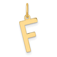 14ky Letter F Initial Pendant-XNA1336Y/F