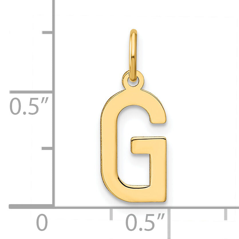 14ky Letter G Initial Pendant-XNA1336Y/G