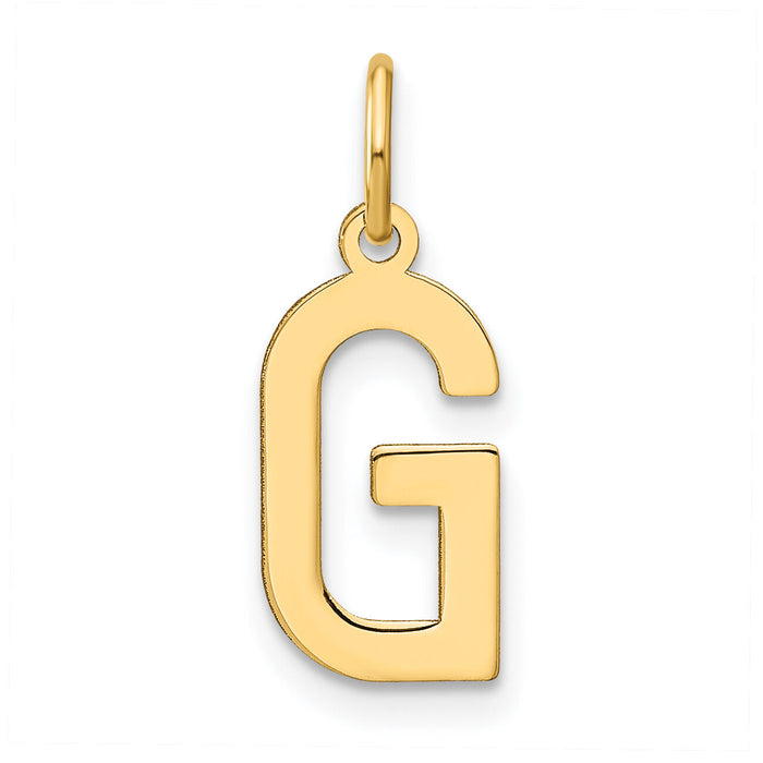 14ky Letter G Initial Pendant-XNA1336Y/G