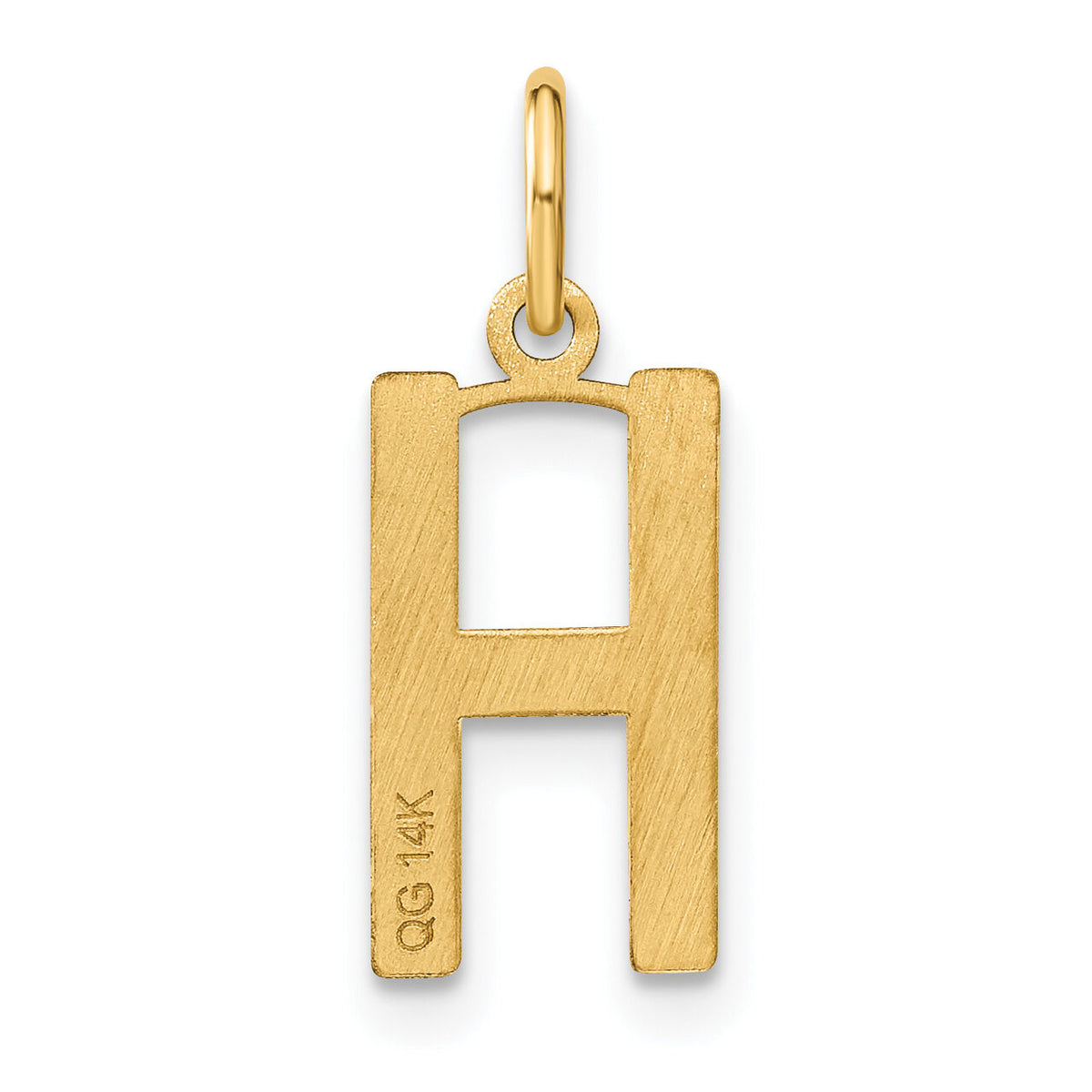 14ky Letter H Initial Pendant-XNA1336Y/H