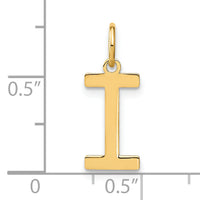 14ky Letter I Initial Pendant-XNA1336Y/I