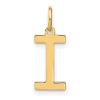 14ky Letter I Initial Pendant-XNA1336Y/I