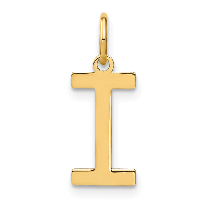 14ky Letter I Initial Pendant-XNA1336Y/I