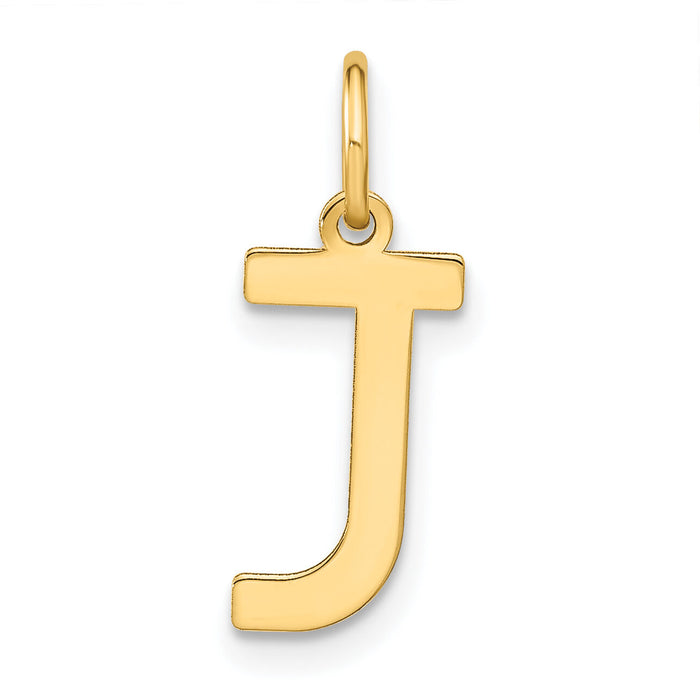 14ky Letter J Initial Pendant-XNA1336Y/J