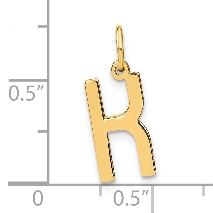 14ky Letter K Initial Pendant-XNA1336Y/K