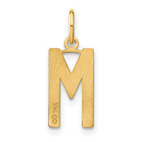 14ky Letter M Initial Pendant-XNA1336Y/M
