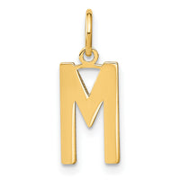 14ky Letter M Initial Pendant-XNA1336Y/M