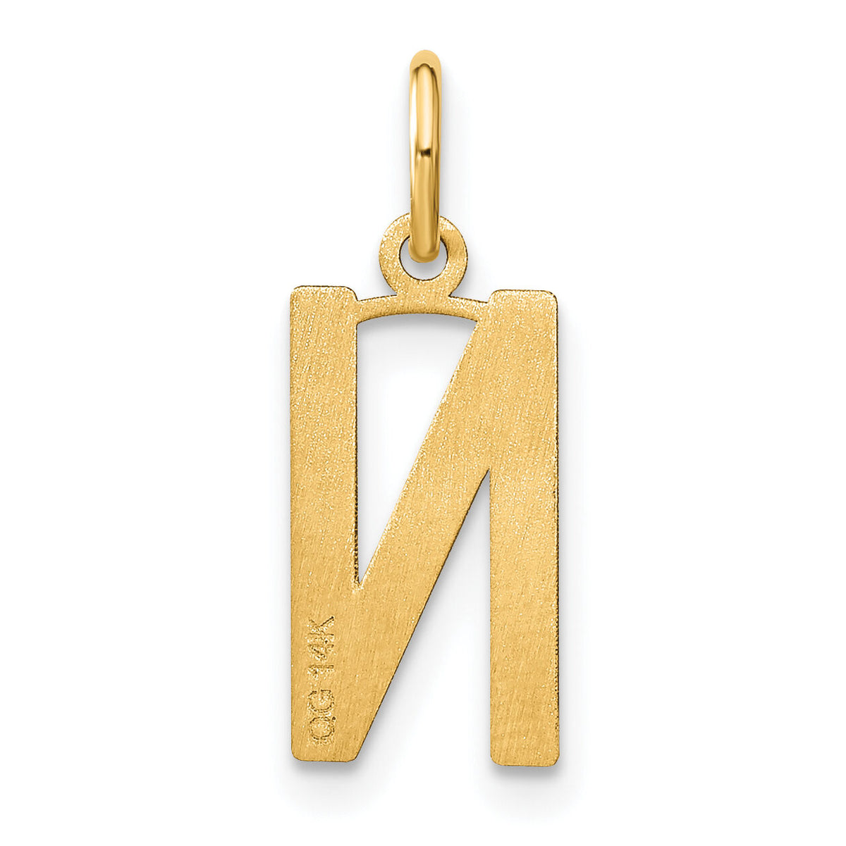 14ky Letter N Initial Pendant-XNA1336Y/N