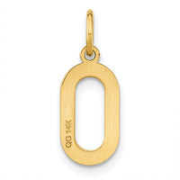 14ky Letter O Initial Pendant-XNA1336Y/O