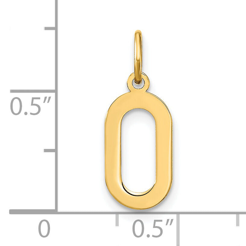 14ky Letter O Initial Pendant-XNA1336Y/O