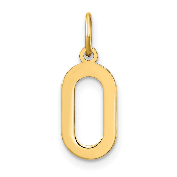 14ky Letter O Initial Pendant-XNA1336Y/O
