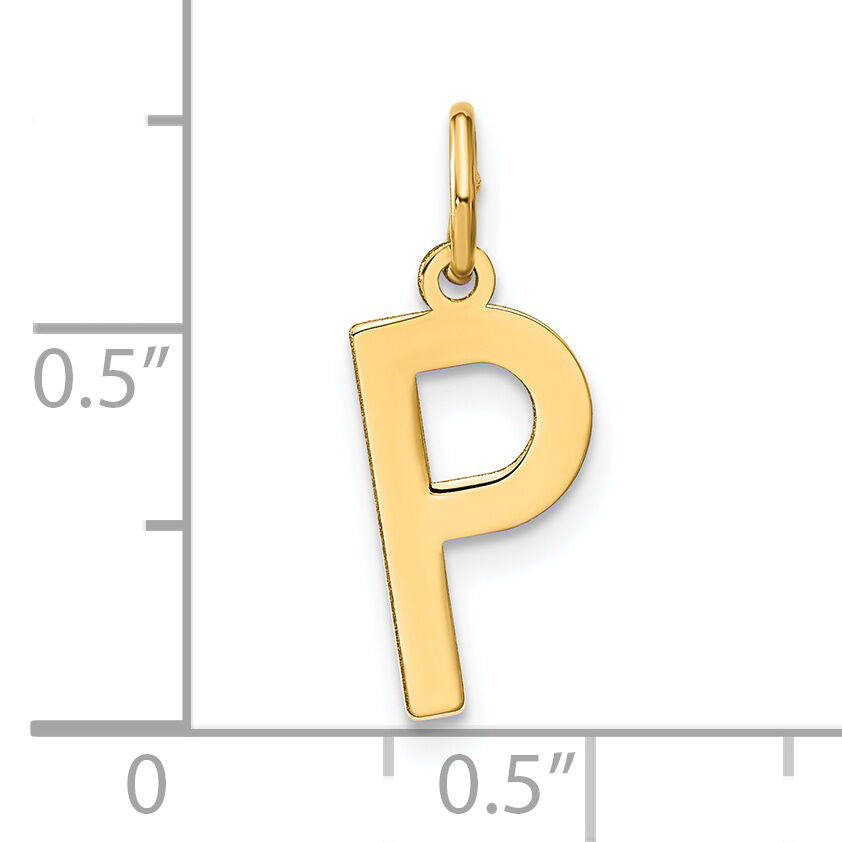 14ky Letter P Initial Pendant-XNA1336Y/P
