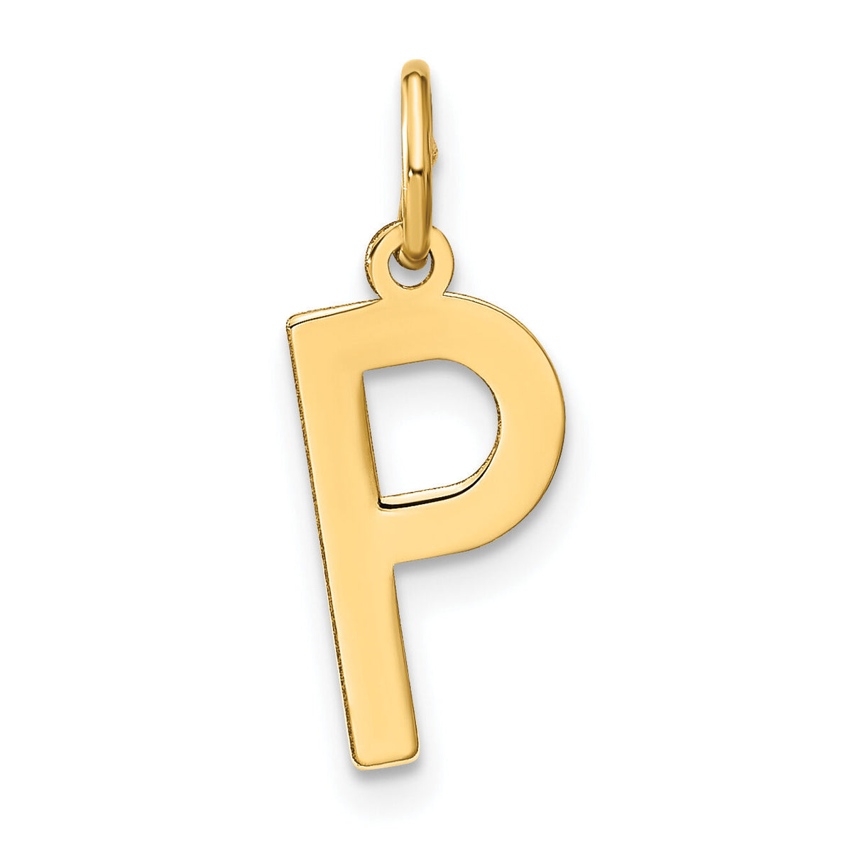 14ky Letter P Initial Pendant-XNA1336Y/P