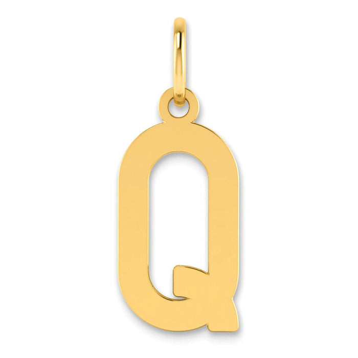 14ky Letter Q Initial Pendant-XNA1336Y/Q