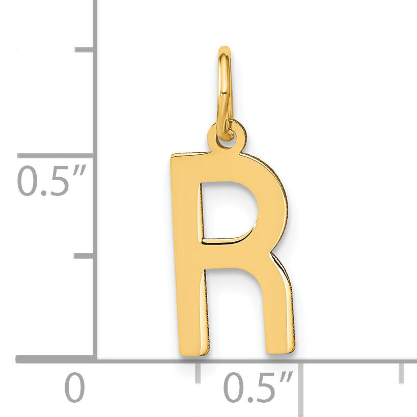 14ky Letter R Initial Pendant-XNA1336Y/R