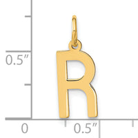 14ky Letter R Initial Pendant-XNA1336Y/R