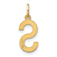 14ky Letter S Initial Pendant-XNA1336Y/S