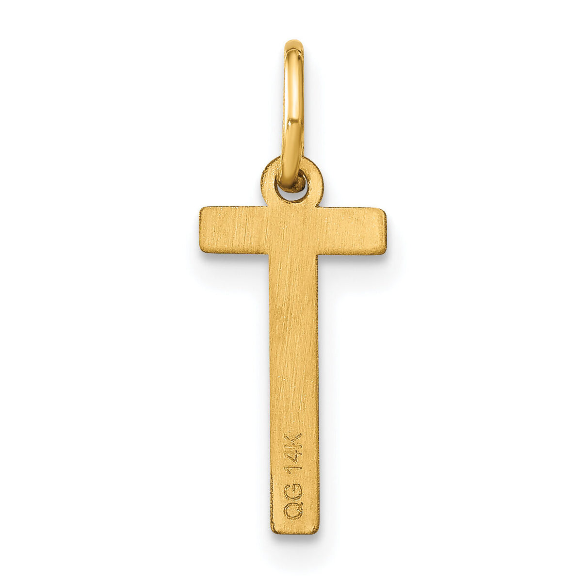 14ky Letter T Initial Pendant-XNA1336Y/T