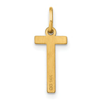 14ky Letter T Initial Pendant-XNA1336Y/T
