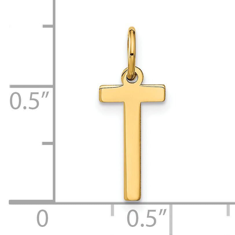 14ky Letter T Initial Pendant-XNA1336Y/T