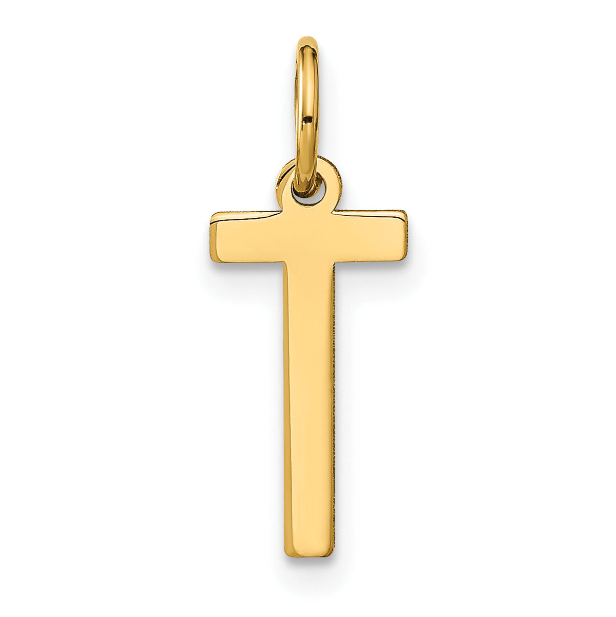 14ky Letter T Initial Pendant-XNA1336Y/T