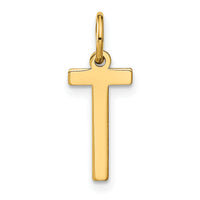 14ky Letter T Initial Pendant-XNA1336Y/T