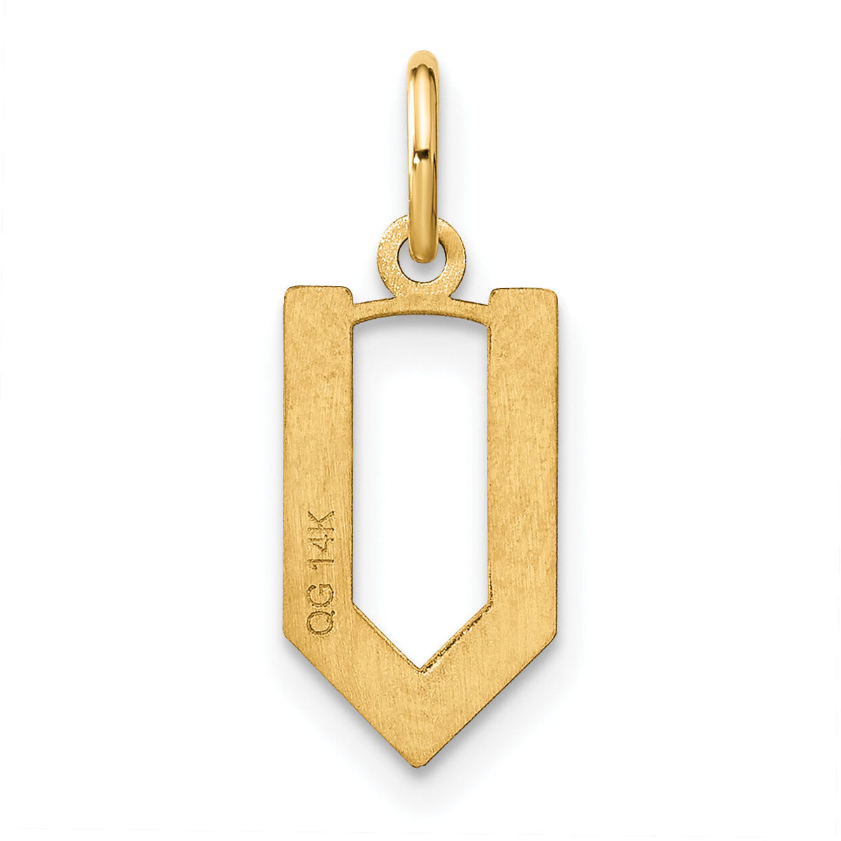14ky Letter V Initial Pendant-XNA1336Y/V