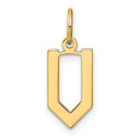14ky Letter V Initial Pendant-XNA1336Y/V