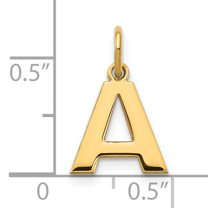14ky Letter A Initial Pendant-XNA1337Y/A