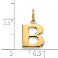 14ky Letter B Initial Pendant-XNA1337Y/B