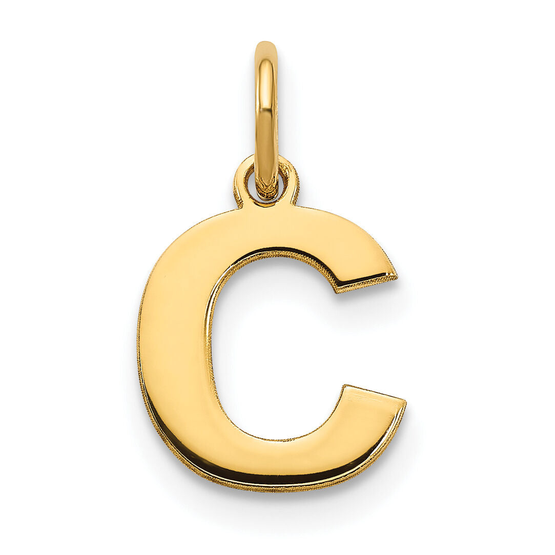 14ky Letter C Initial Pendant-XNA1337Y/C