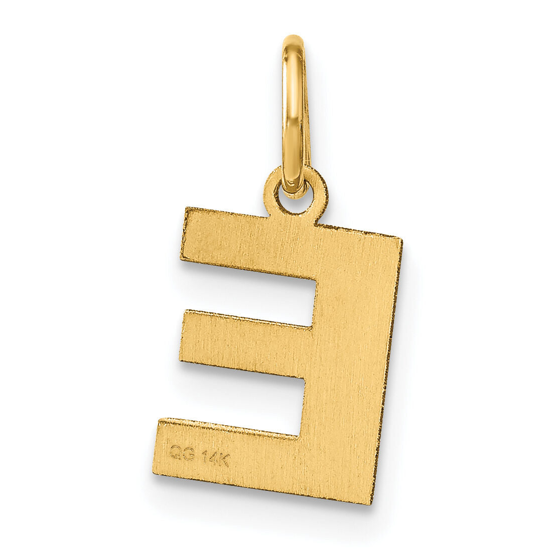 14ky Letter E Initial Pendant-XNA1337Y/E