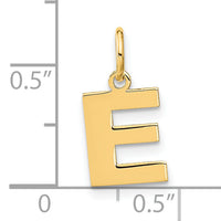 14ky Letter E Initial Pendant-XNA1337Y/E
