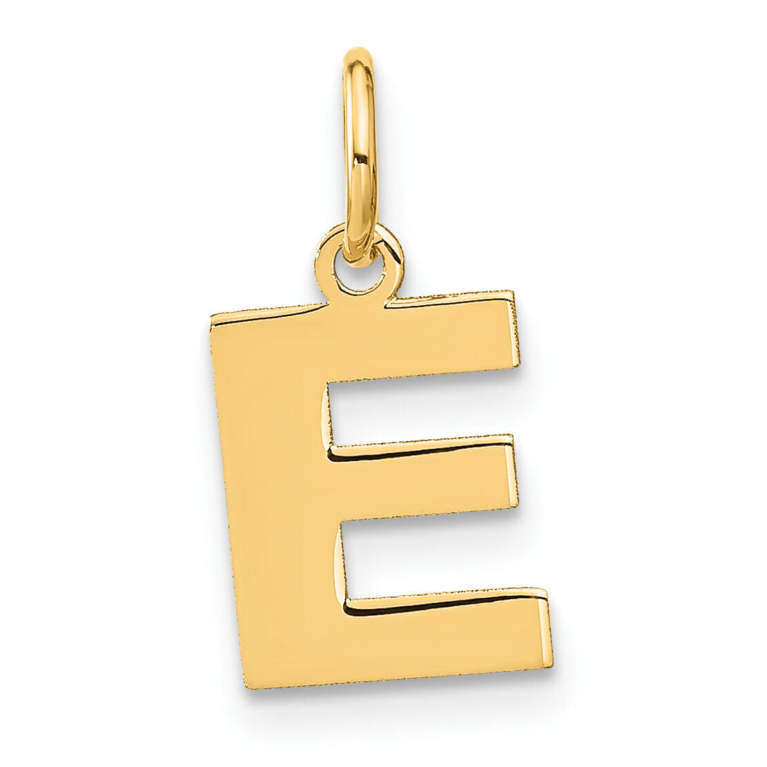 14ky Letter E Initial Pendant-XNA1337Y/E