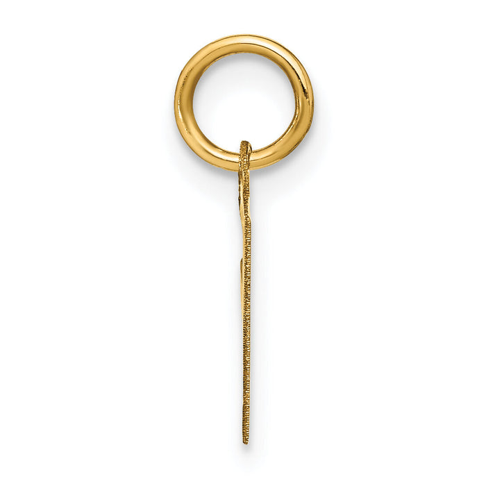 14ky Letter F Initial Pendant-XNA1337Y/F