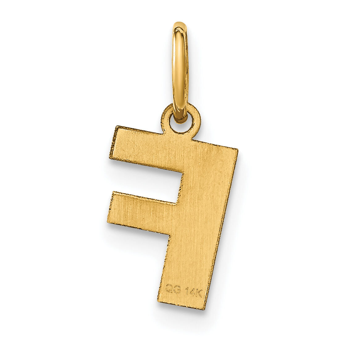 14ky Letter F Initial Pendant-XNA1337Y/F