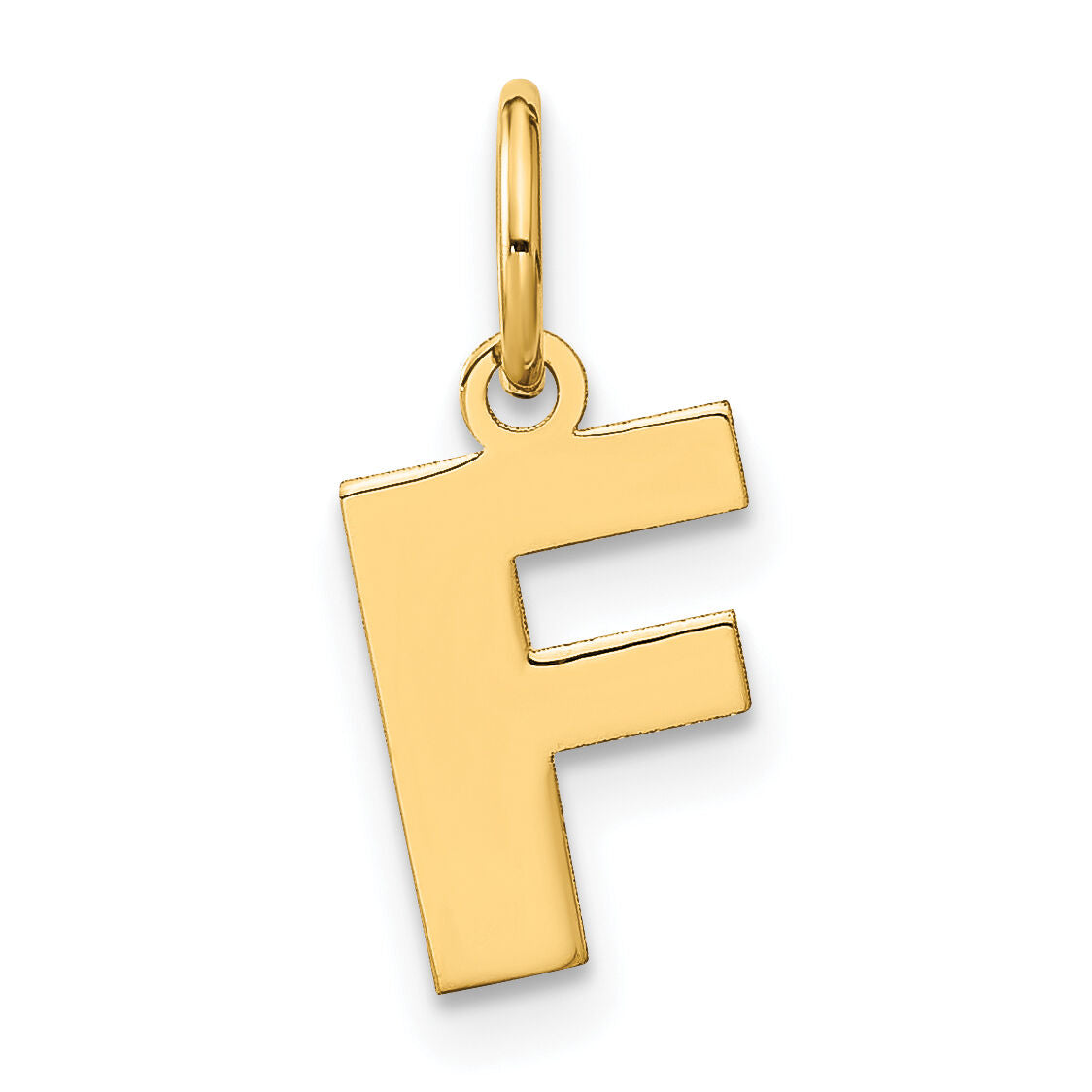 14ky Letter F Initial Pendant-XNA1337Y/F