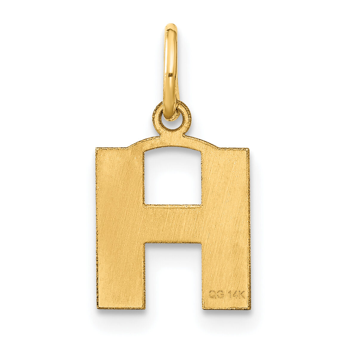 14ky Letter H Initial Pendant-XNA1337Y/H