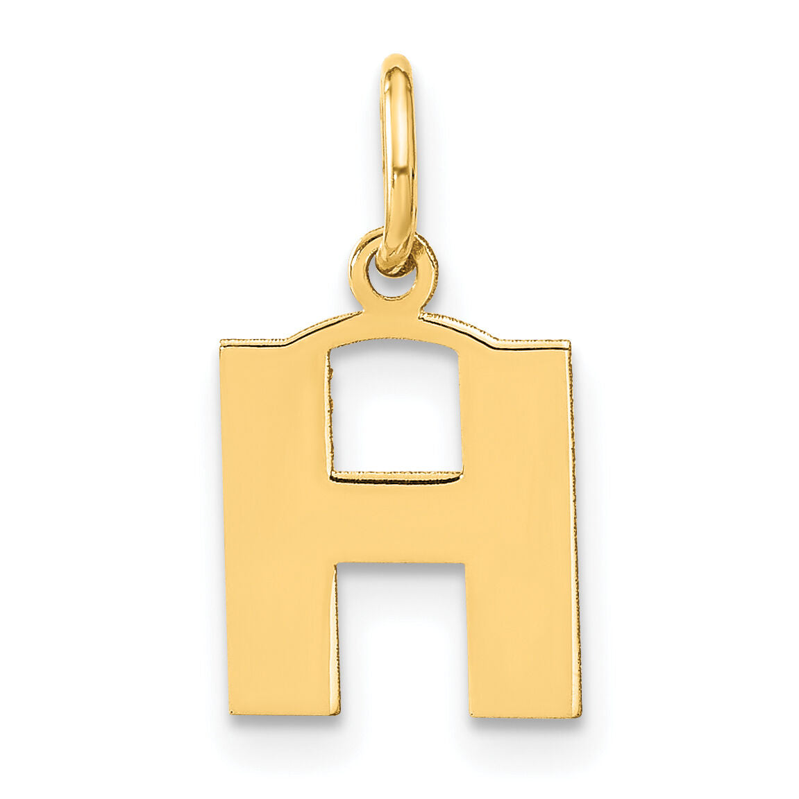 14ky Letter H Initial Pendant-XNA1337Y/H