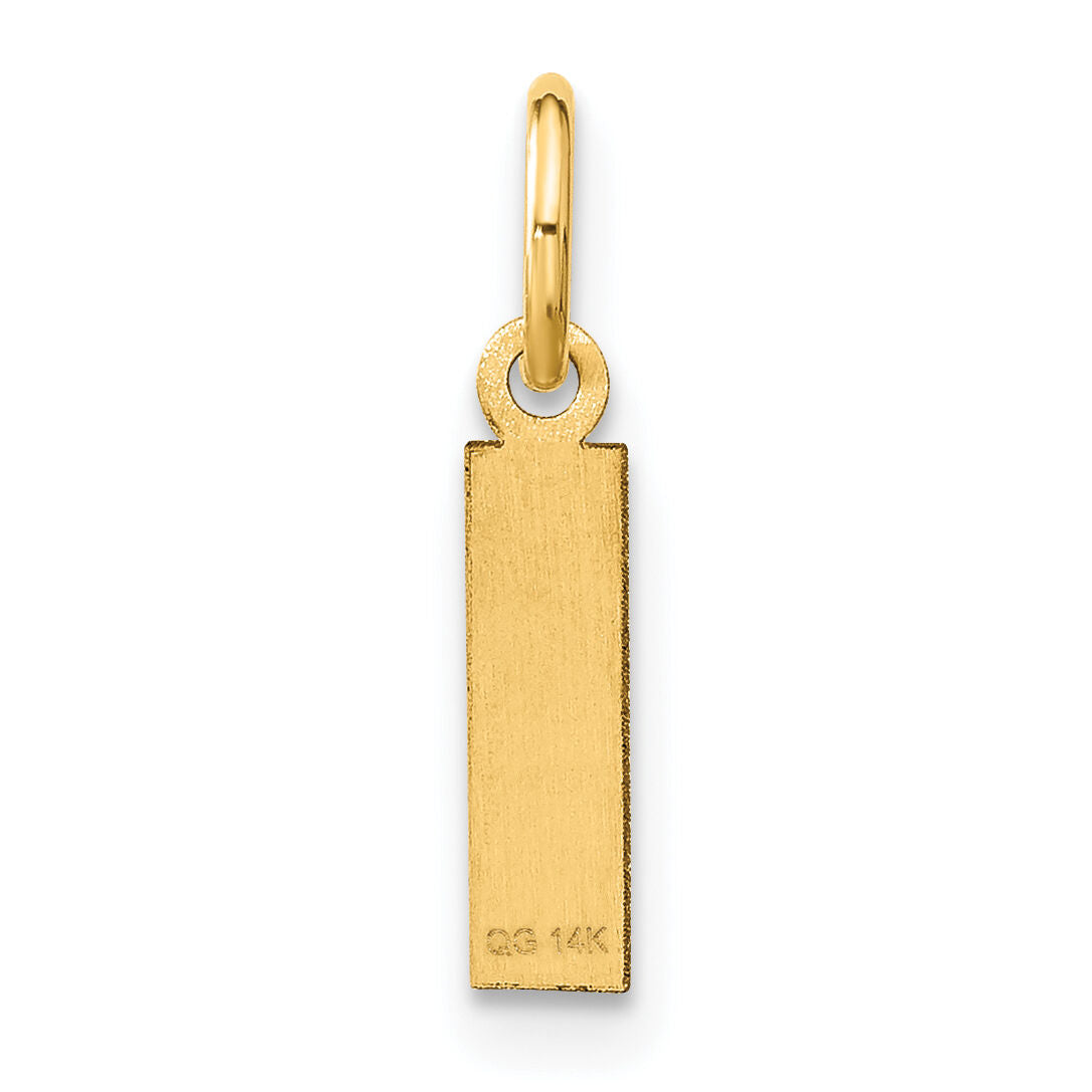 14ky Letter I Initial Pendant-XNA1337Y/I