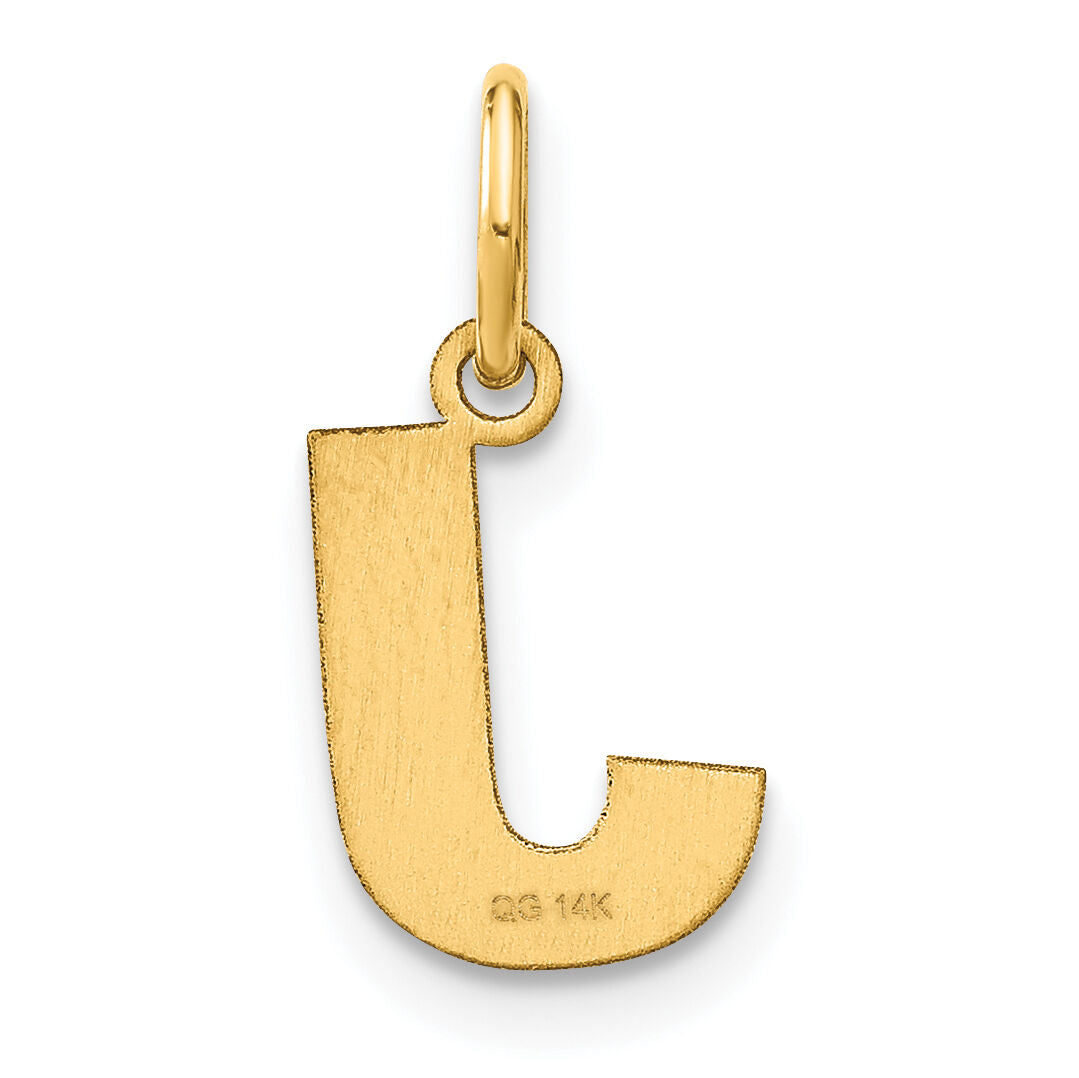 14ky Letter J Initial Pendant-XNA1337Y/J
