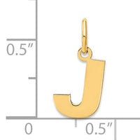 14ky Letter J Initial Pendant-XNA1337Y/J