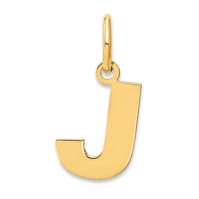 14ky Letter J Initial Pendant-XNA1337Y/J