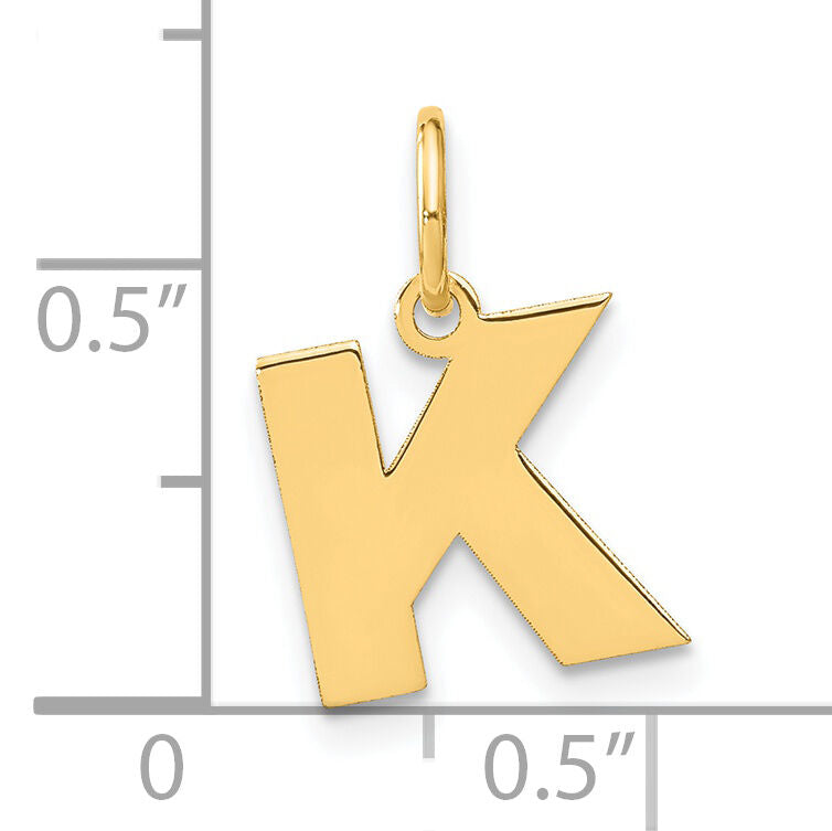 14ky Letter K Initial Pendant-XNA1337Y/K
