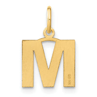 14ky Letter M Initial Pendant-XNA1337Y/M