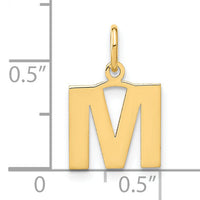 14ky Letter M Initial Pendant-XNA1337Y/M