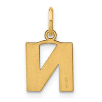 14ky Letter N Initial Pendant-XNA1337Y/N