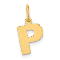 14ky Letter P Initial Pendant-XNA1337Y/P