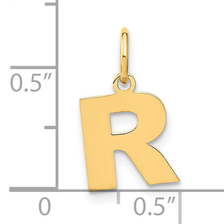 14ky Letter R Initial Pendant-XNA1337Y/R